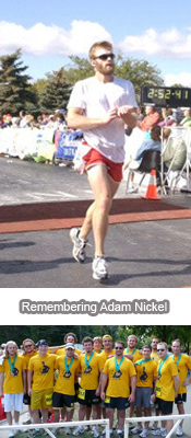 Phi Delts run the Fox Cities Marathon in memory of Brother Adam Nickel