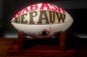 Wabash and DePauw Phis will run the ceremonial Monon Bell Classic game ball from Crawfordsville to Greencastle.